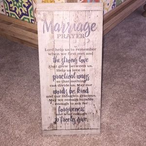 Rustic Marriage Prayer Decor